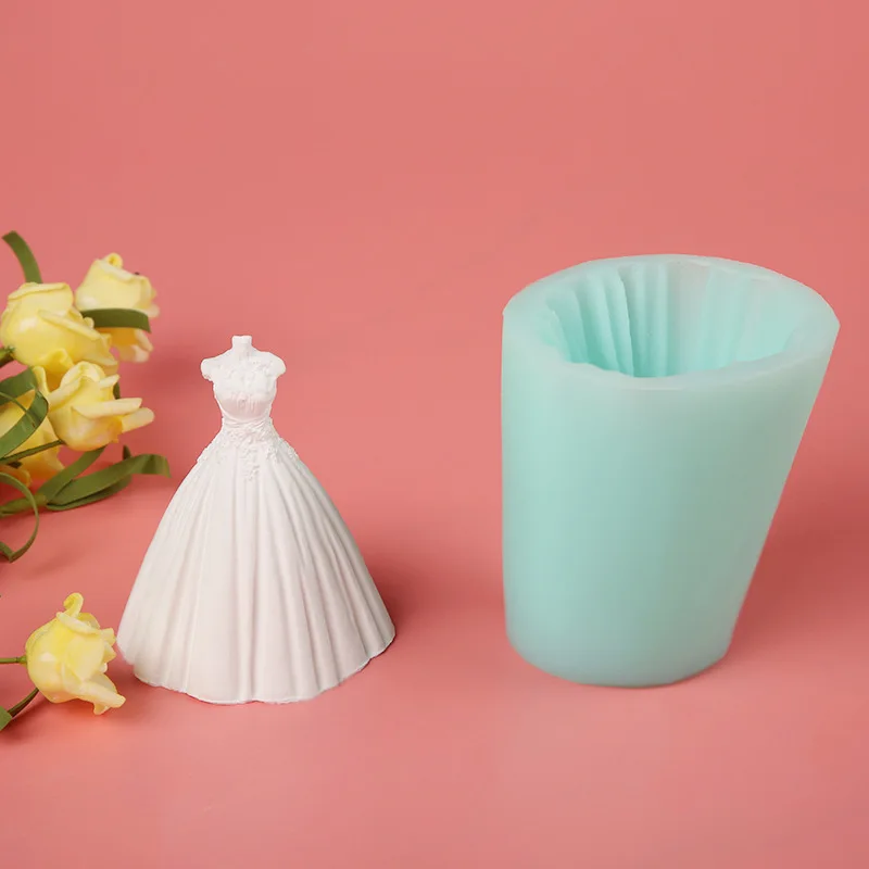 

Silicone mold 3D wedding ballet diy simulation vase flower arrangement home decoration aromatherapy plaster mold crafts