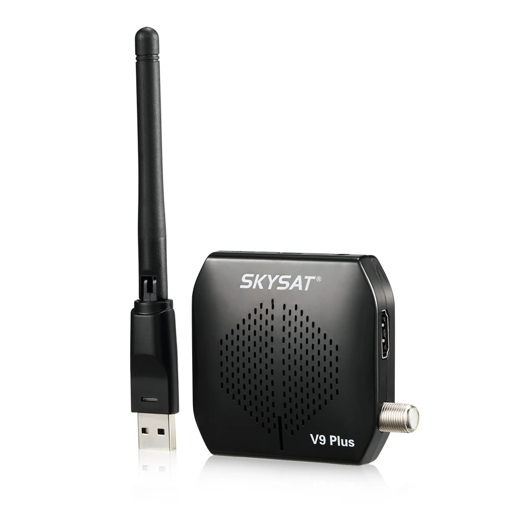 [5 шт.] SKYSAT V9 Plus HD цифровой спутниковый ресивер с поддержкой CS Powervu Biss USB PVR DVB S2 |