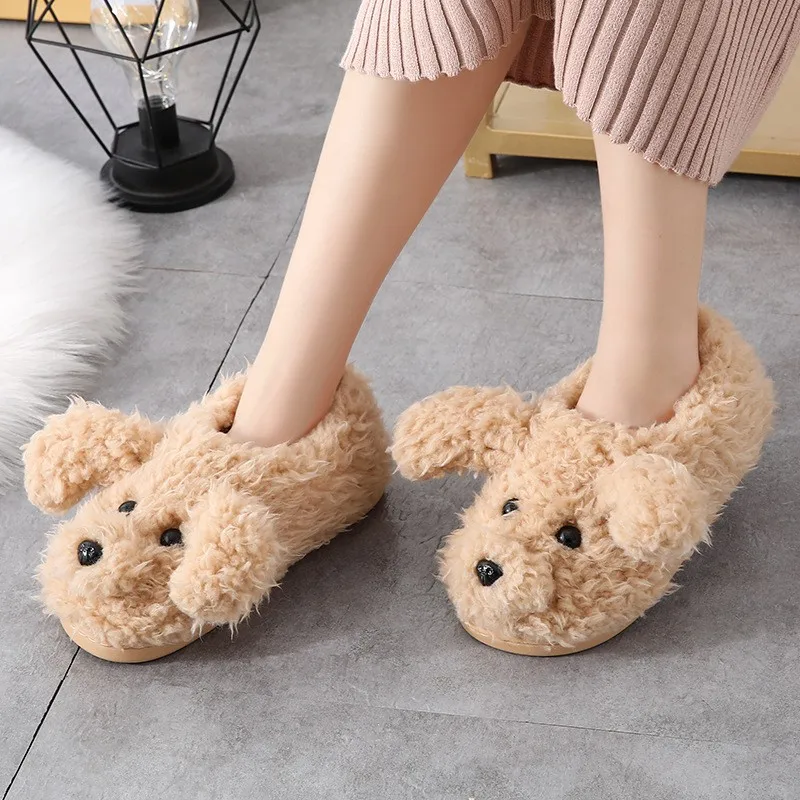 Реалистичные 3d Плюшевые тапочки для мужчин и женщин домашние с мягкой подошвой