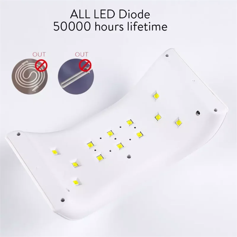 

24W SUN9X UV LED Nail Lamp USB Nail Dryer Auto Sensor Gel Polish Curing Tools Intelligent Sensor Light Therapy Machine