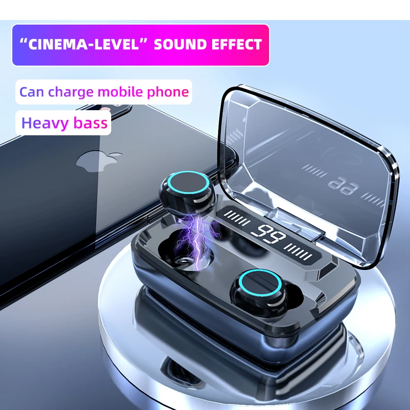 

Наушники-вкладыши M11, TWS, Bluetooth-совместимые, с шумоподавлением, Hi-Fi, IPX7, водонепроницаемая гарнитура для спорта