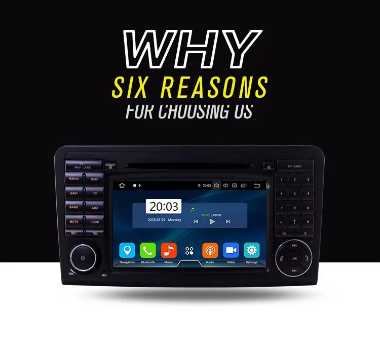 LJDA 2 Din Android 9,0 Автомагнитола для Mercedes Benz ML CLASS W164 ML350 ML300 Автомобильный мультимедийный плеер стерео аудио gps DVD wifi DSP