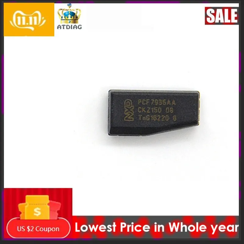 2 шт. keydiy PCF7935 PCF7935AS транспондерный чип ID44 крипточип PCF7935 замена на PCF7935AA автомобильный транспондерный ключ программист