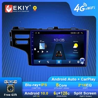 ekiy android car radio for honda fit 2014 2015 2016 2017 gps navi multimedia player stereo carplay blu ray ips no 2din din dvd