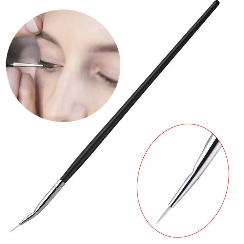 1 Pc Professional Bent Angled Eyeliner Brush High Quality Eyebrow Eye Liner Cosmetic Makeup Tools New | Красота и здоровье