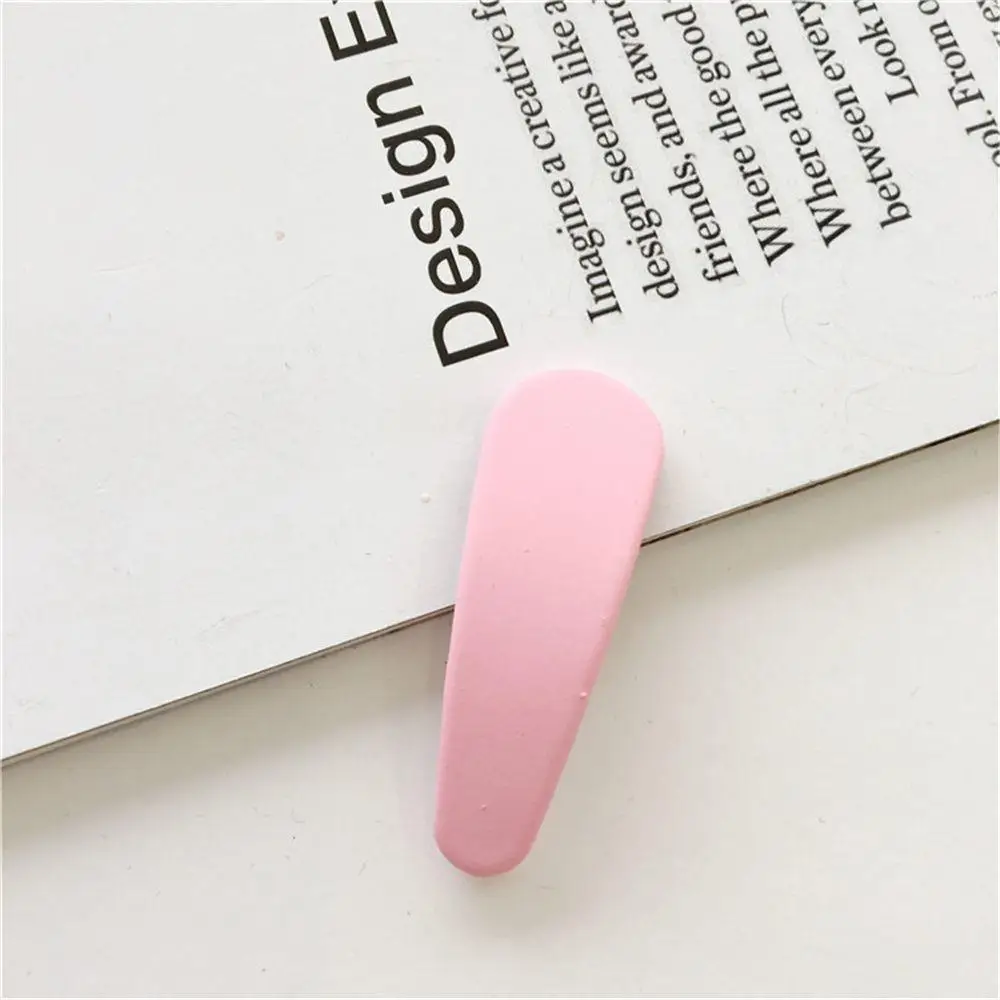 

New Solid Colors Matte Drop Hair Clips Hairpins Girls Cute Metal Barrettes Hair Accessories Fashion Bb Clips Headwear