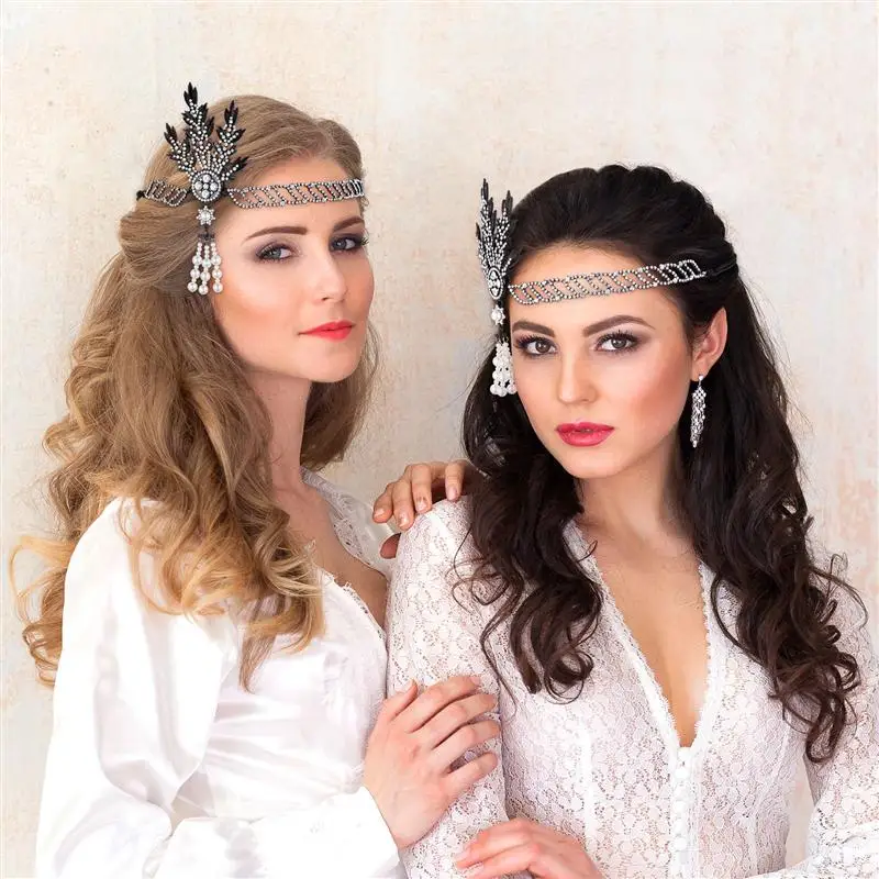 

Rhinestone Headband Charming Elegant Classic Crystal Headpiece Party Headwear Hair Accessory for Holiday Prom Banquet