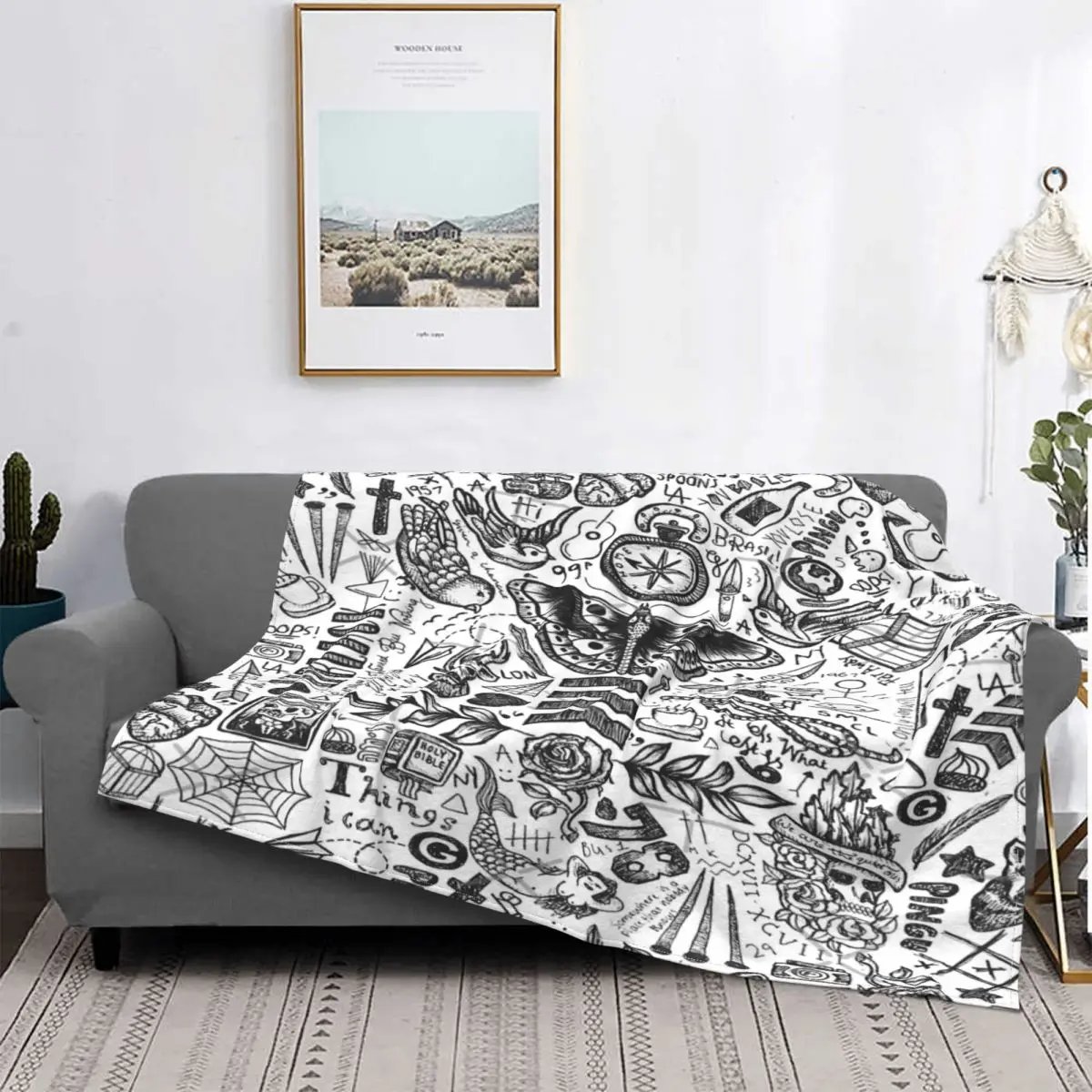 

Тату-одеяло Ot4, покрывало на кровать, плед, муслиновое покрывало на кровать s, покрывало с капюшоном, плед на диван