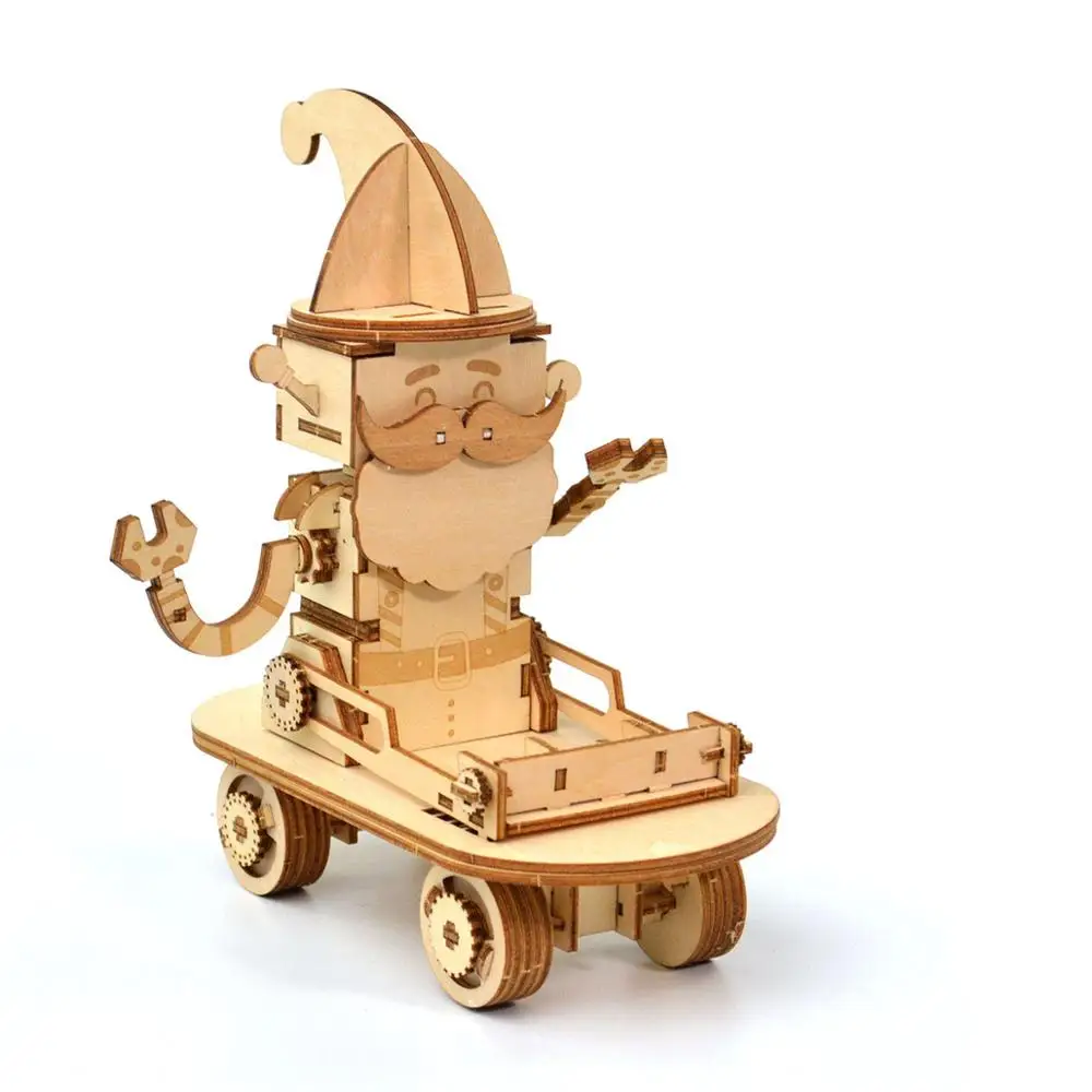 Лазерная резка 3D Деревянный пазл бисамолет Автомобиль Мотоцикл игрушки в сборе