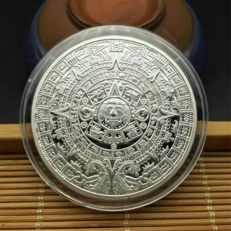 Pyramids Gold American Maya Coins Silver Non-currency Aztec Mexico Foreign Memorial | Дом и сад