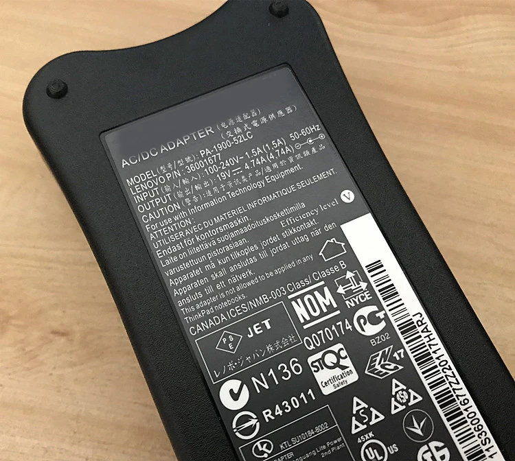 19V 4.74A 90W AC адаптер питания зарядное устройство подходит для Lenovo PA 1900 52LC Y530