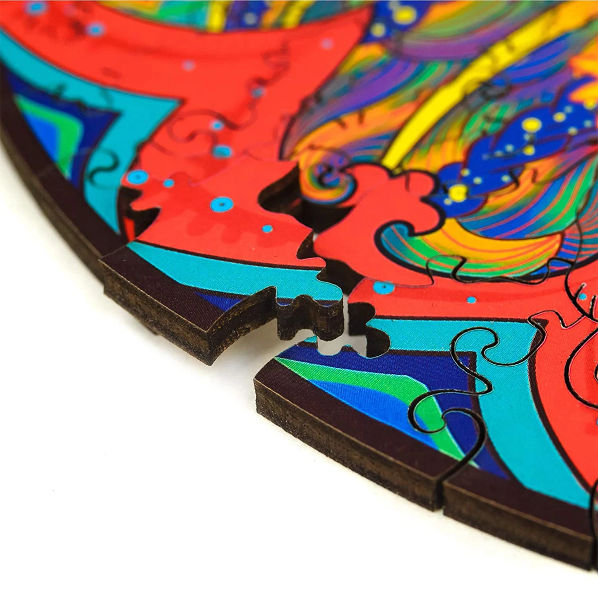 

3D Wooden Jigsaw Puzzles Unique Shape Jigsaw Pieces Fox Fabulous Interactive Toys Best Children's Day Gift for Adults Kids