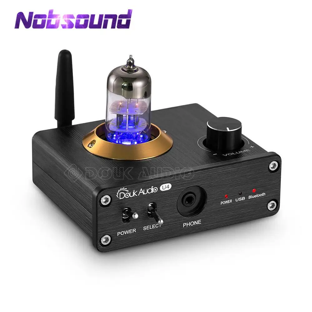 Nobsound Мини Bluetooth 5,0 ламповый усилитель для наушников USB DAC HiFi стерео аудио предусилитель APTX-LL аудио приемник