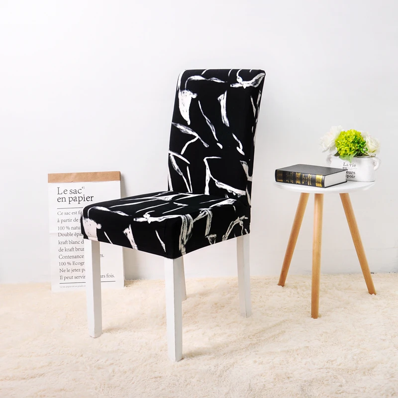 Чехлы для стульев с цветочными листьями кухонные обеденные подушек кресла