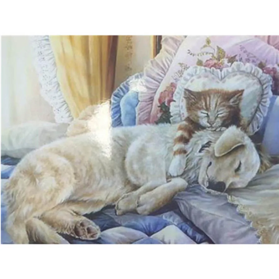 

Алмазная живопись "сделай сам" 5D, бриллиантовая картина, полная круглая картина, животное, ферма, вышивка крестиком, мозаика, стразы, домашни...