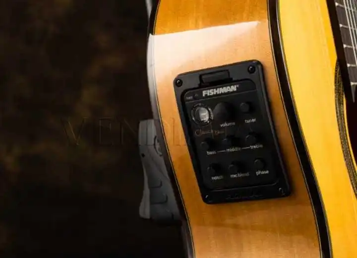 39 &quotэлектрическая Flamenco гитара с твердым еловым/агуадзным корпусом