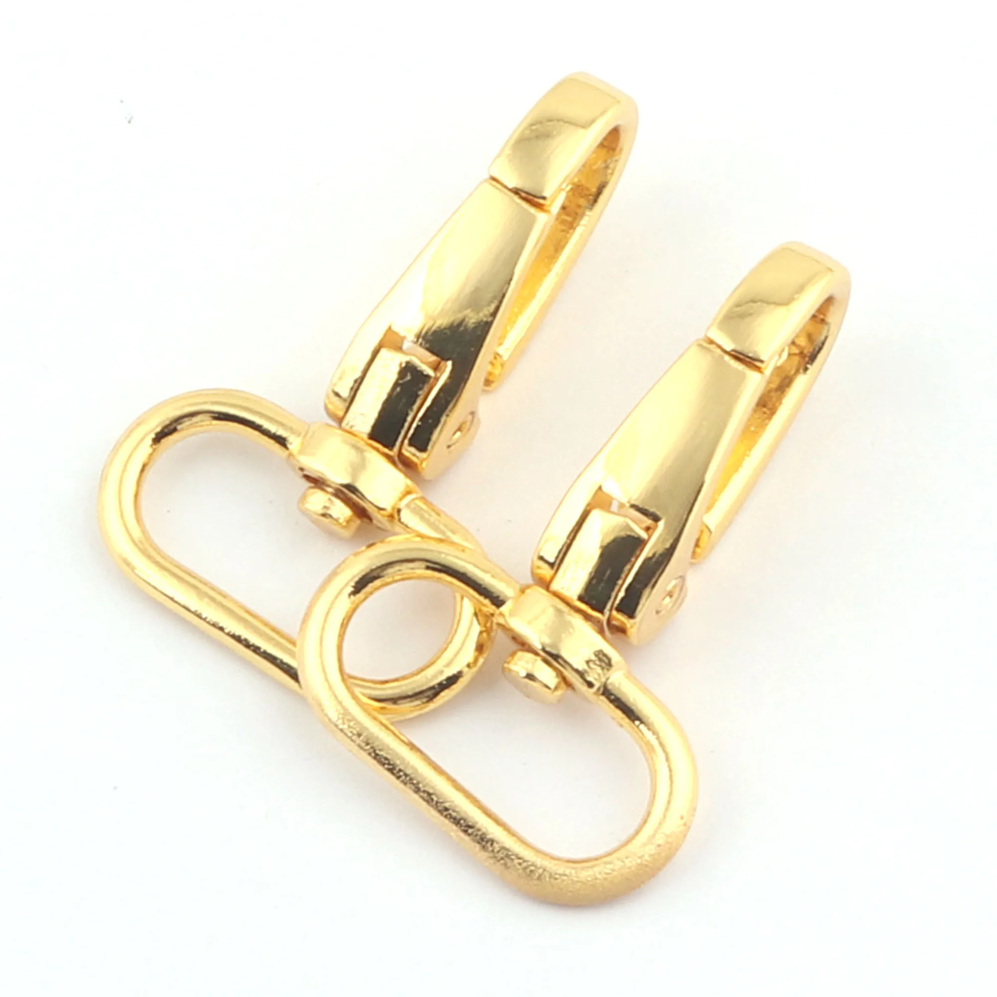 Шарнирные застежки для ключей с карабином золотого/серебряного цвета клипса на