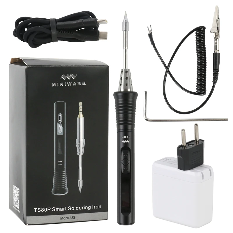 TS80 обновленная версия мини TS80P умный Браслет OLED Регулируемая электрическая