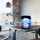 Новый стиль, аквариум с Медузой, морской мир, плавательное настроение, СВЕТОДИОДНЫЙ цветной ночсветильник для аквариума, Детская лампа, светильник