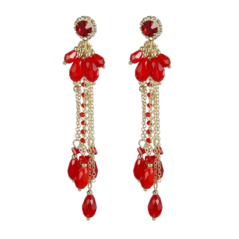 

Chinese Style S925 Silver Needle Retro Earrings 2021 New Fashion Female Personality Long Tassel Earrings