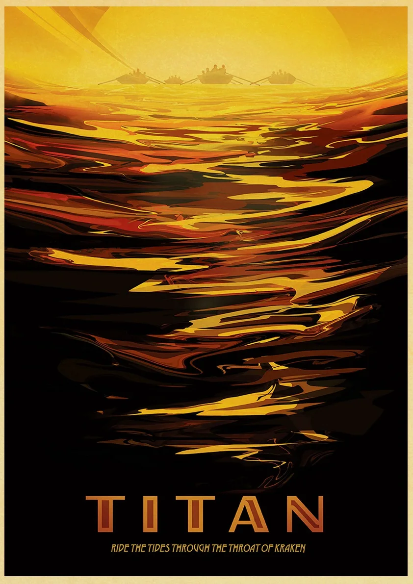 Футуристический плакат модная винтажная крафт-бумага для кафе бара