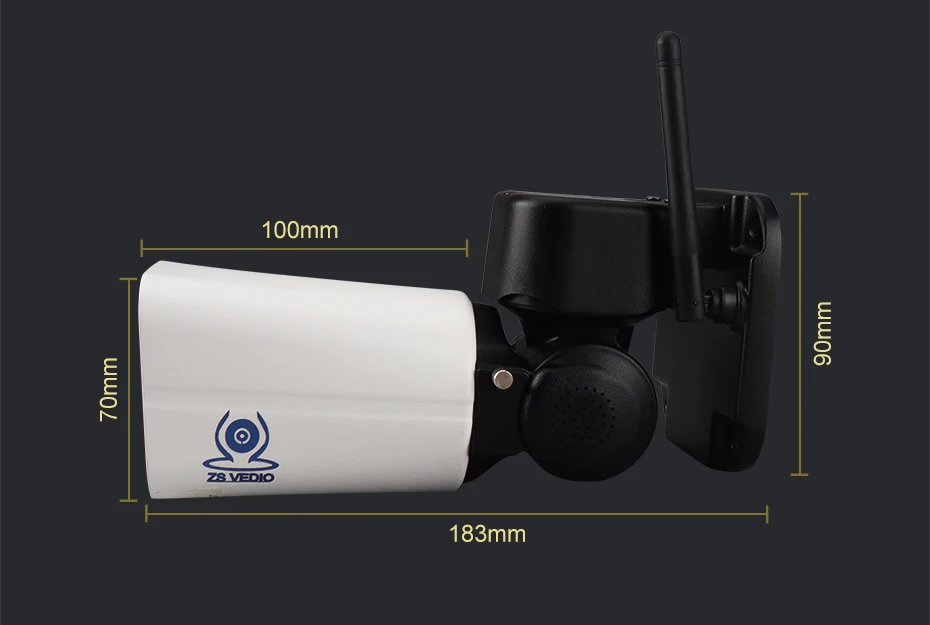 ZSVEDIO 4CH H.264 PTZ wi-fi 4X Zoom NVR комплект системы видеонаблюдения ip-камера открытый видео безопасности набор для наблюдения ночного видения