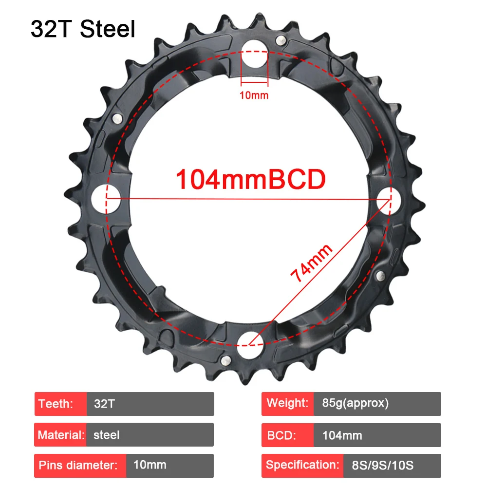 104BCD 64BCD Chainirng MTB двойная/Тройная звезда 22/24/26/32/38/44T детали велосипеда для Shimano Sram |