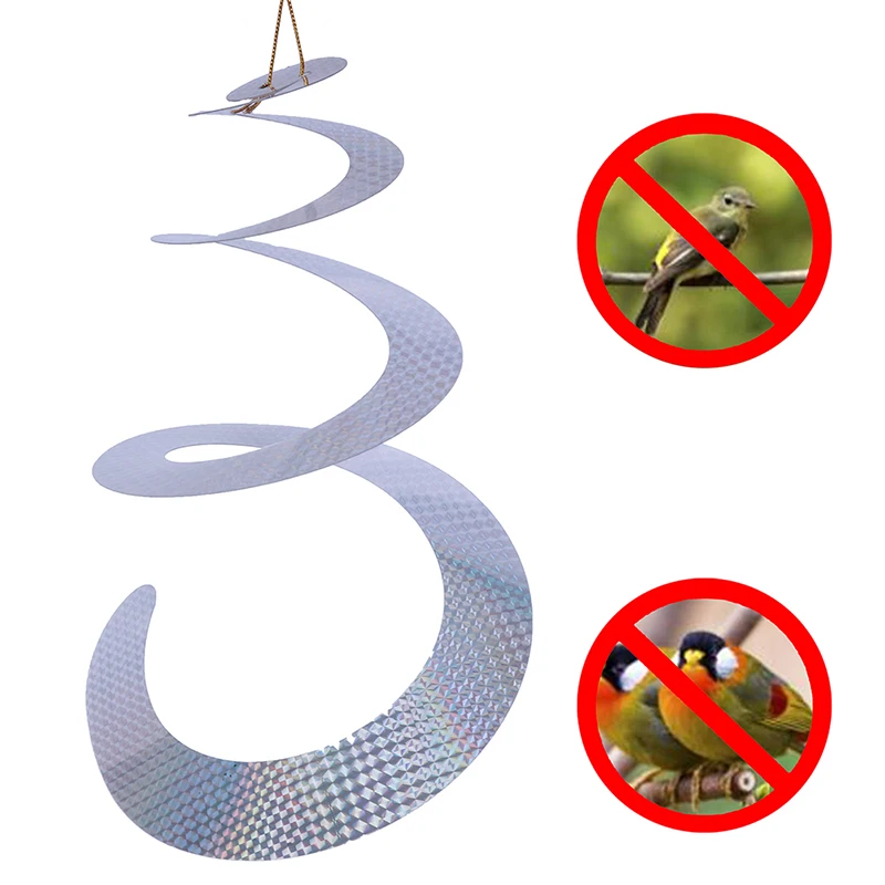 

1 Pc Bird Scare Tape Reflective Pigeons Ribbon Repellent Tape Deterrent Tapes Discs Control Bird Scarer PVC Pest Control