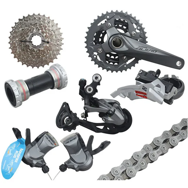 SHIMANO ALIVIO M4050/M4000 9-27-скорость горный велосипед сдвиг комплект добавляет BR-MT200 тормозной G3 диск
