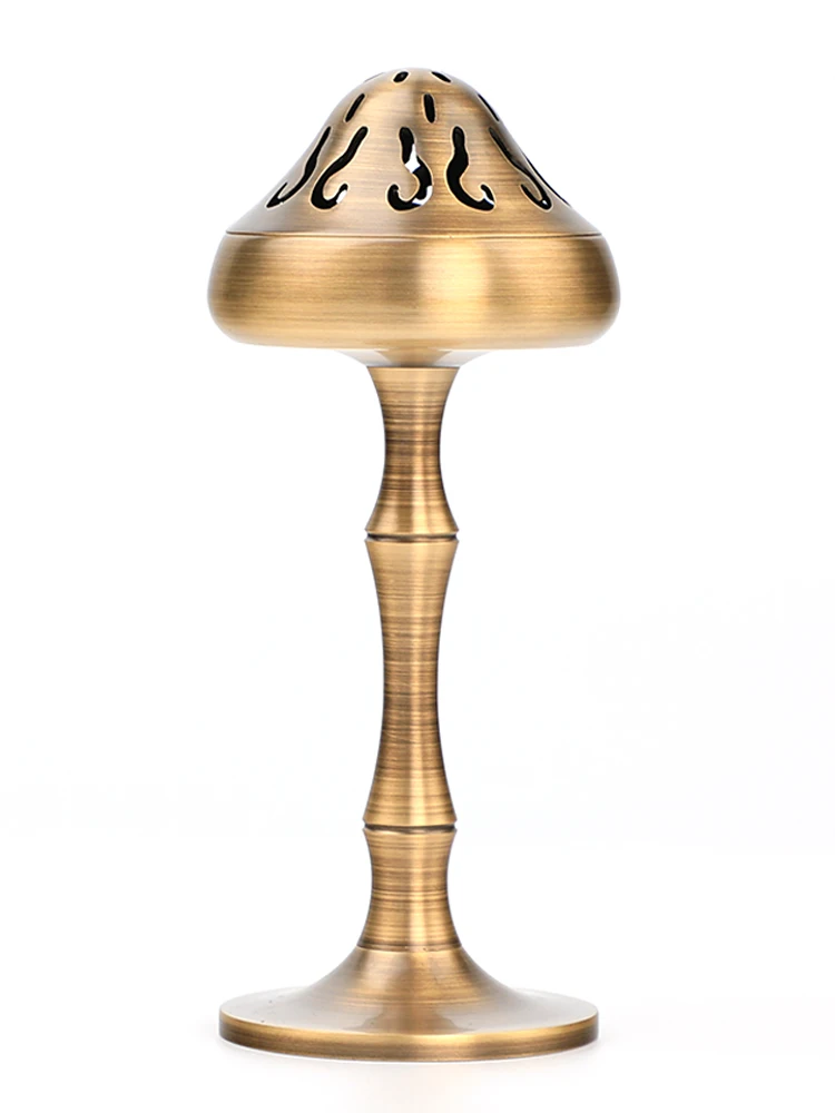 

Egypt Large Copper Incense Burner Holder Box Cup Bukhoor Burner Aroma Incense Sticks Quemador De Incienso Incense Holder BK50XX