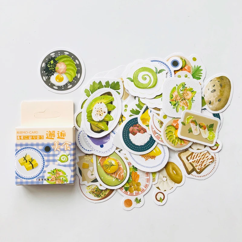 46 шт./кор. вкусный авокадо еды сэндвич DIY декоративные наклейки