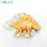 small dinosaur shape silicone mold resin kitchen baking tool diy cake pastry fondant moulds chocolate dessert lace decoration