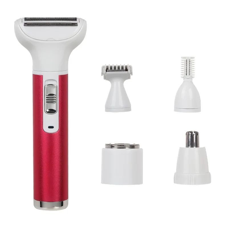 

5 in 1 Electric Hair Remover Rechargeable Lady Shaver Nose Hair Trimmer Eyebrow Shaper Leg Armpit Bikini Trimmer Women Epilator