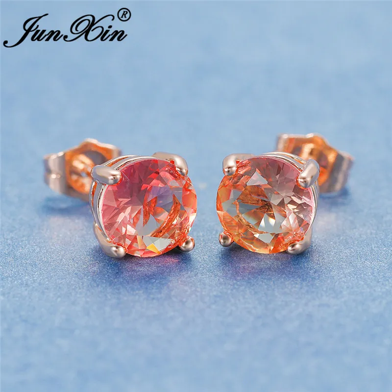 Милый розовый желтый цвет радуги с украшением в виде кристаллов круглые