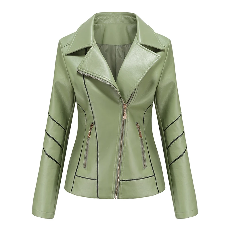2020 new spring leather clothing women overcoat fashion Slim thin PU short coat ladies autumn jacket women tops enlarge