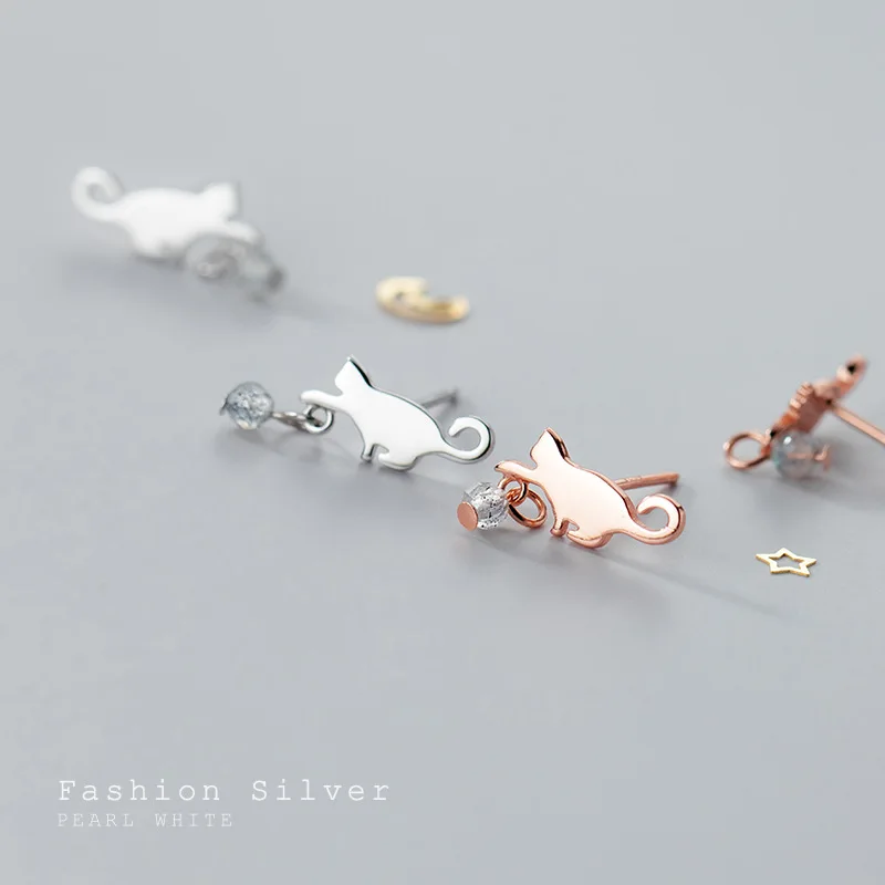 

Серьги-гвоздики с лунным камнем и лабрадоритом