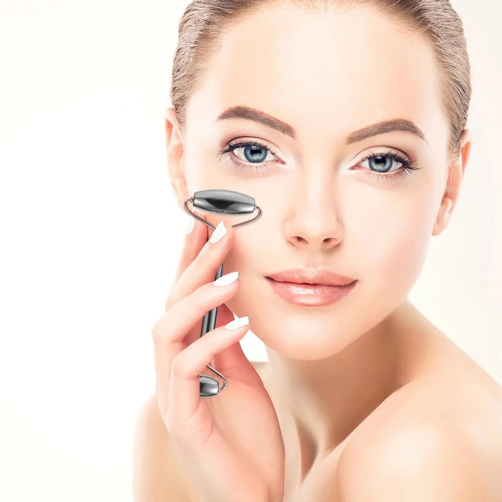 Ролик для лица с двумя головками снятия тонких линий массажер удаления морщин