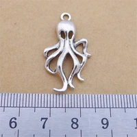 octopus animal charm pendants jewelry making finding diy bracelet necklace earring accessories handmade tools 5pcs
