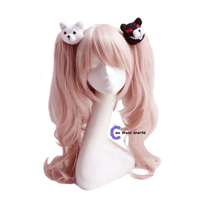 Парик для косплея женщин Dangan Ronpa Monokuma термостойкие волосы из синтетики с длинными