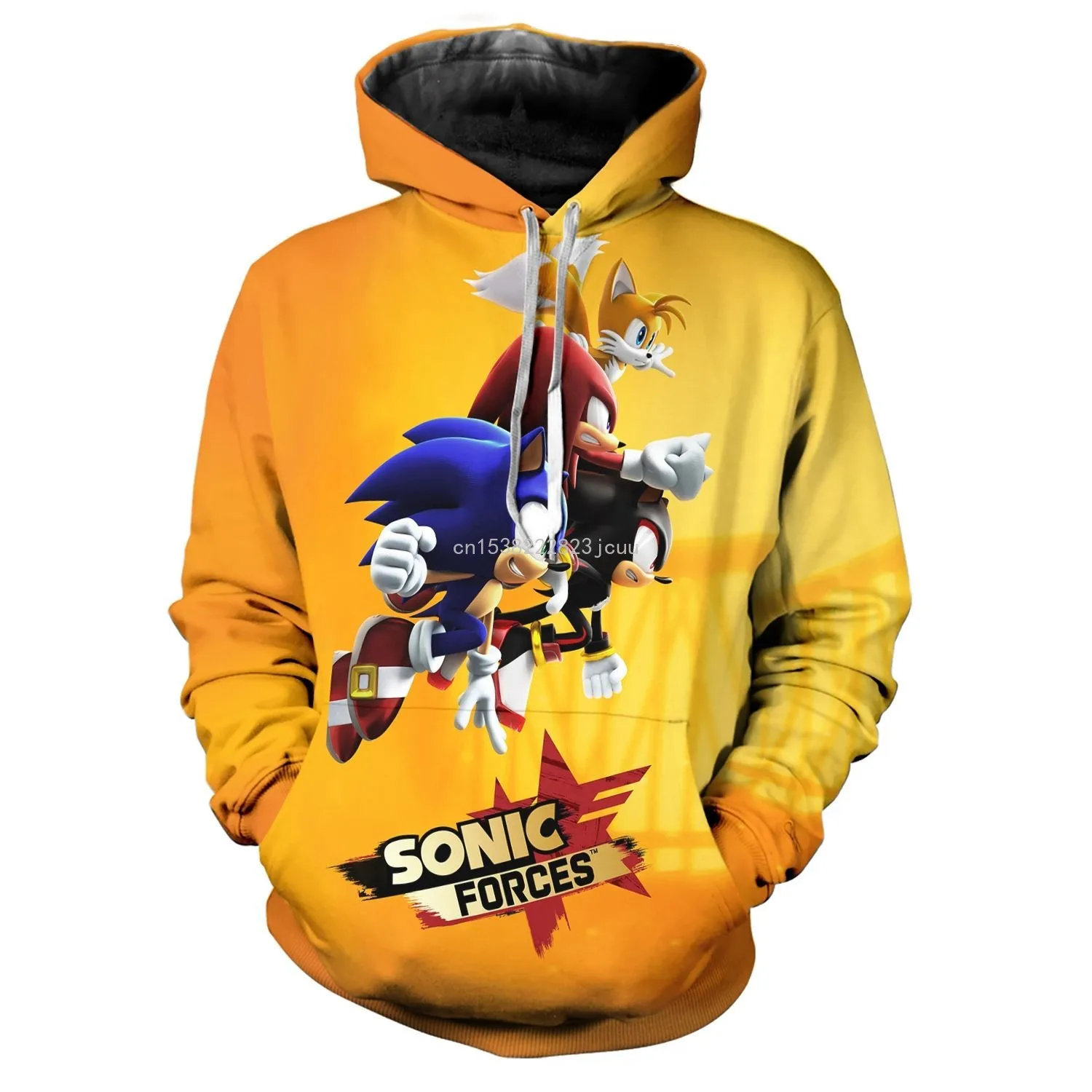

Sonic Hedgehog Clothing Children's Hoodie Sweatshirt Sonic Teen Girls Street Hoodie Fall / Winter 2020 New