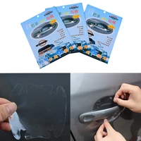 4 pcsset car door sticker scratches resistant cover body decoration auto handle protection film exterior accessories