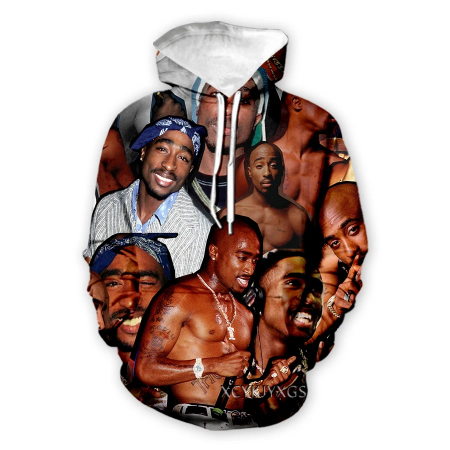 Xinchenyuan Tupac 2Pac одежда с 3D принтом модная Толстовка длинным рукавом толстовки