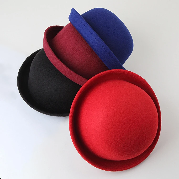Женские шляпы Fedoras, Осень-зима, модная теплая шерстяная фетровая Ретро винтажная Кепка с животными, не деформированная Кепка Fedoras s для женщин
