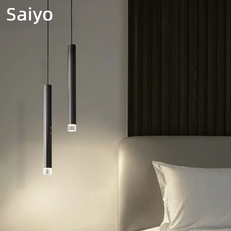 

Современные подвесные светильники в скандинавском стиле, комнатные простые лампы из янтарного стекла, освещение для гостиной, бара, освети...