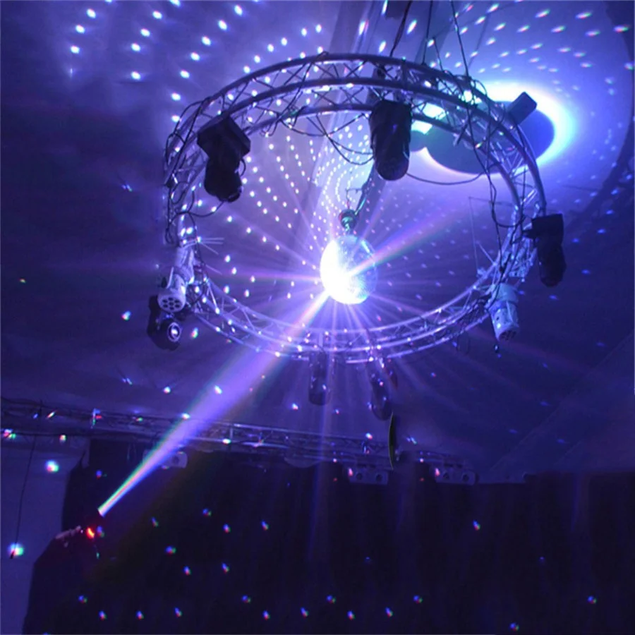 

Disco Mirror Ball Complete Party Kit Reflective Glass Disco Ball With 10W LED Pinspot Lamp Professional Stage Light