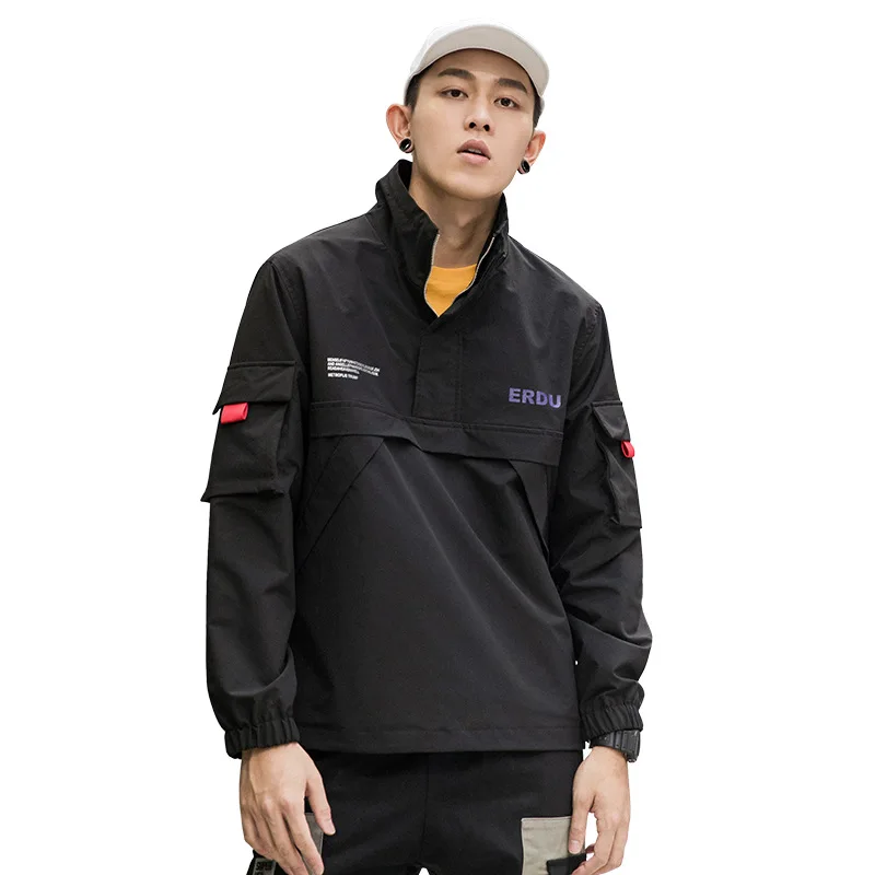 Ветровка мужская Светоотражающая в стиле хип-хоп уличная одежда Харадзюку