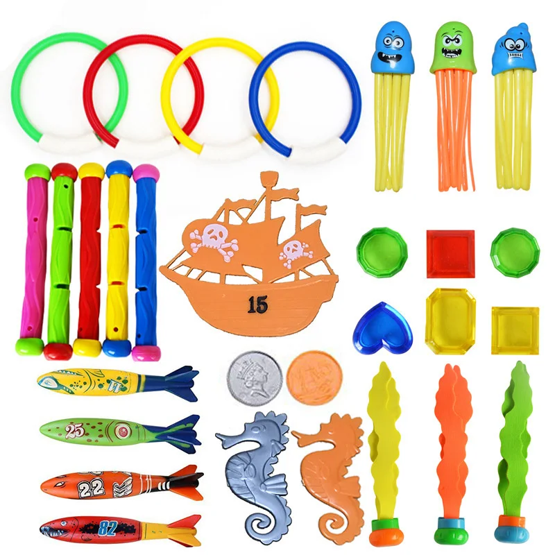 Детские летние игрушки для дайвинга торпеды бандиты осьминог дайвинг рыба