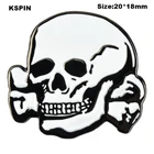 Нагрудный значок с изображением черепа, флага, брошь в виде флага