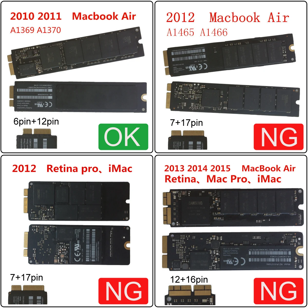 USB 3 0 к 12 + 6pin SSD HDD картридж для 2010 2011 Macbook Air A1369 A1370|Кабели передачи данных| |