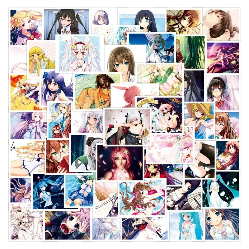 

10/50 PCS Beautiful Girl Anime Stickers Diy Through Sailor Moon Mobile Phone Water Cup Notebook Waterproof Decoration Stickers